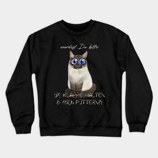 Hungrige Katze Crewneck Sweatshirt